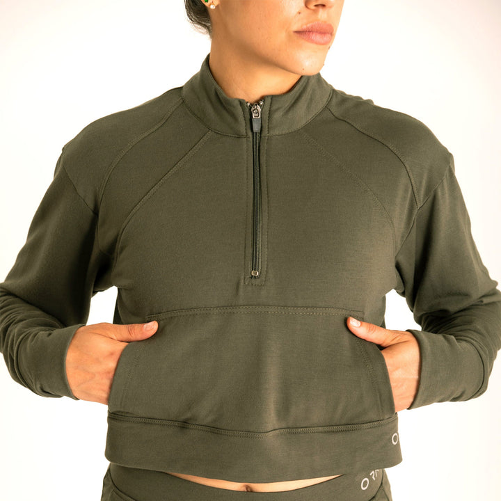 SUDADERA CROP - NATURALS - ORN ACTIVEWEAR