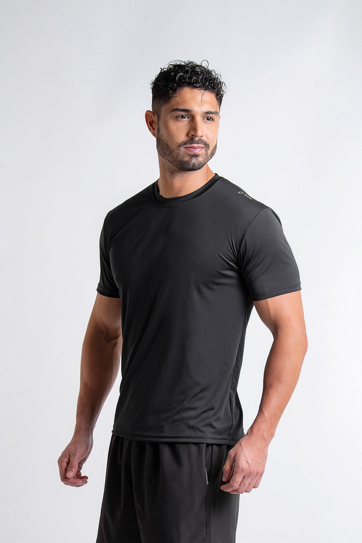 T Shirt Deportiva Dry Fit Negra ECH